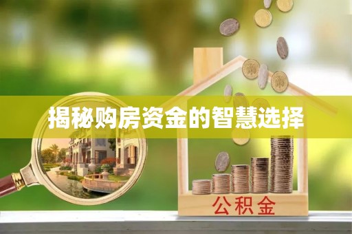 宜兴揭秘购房资金的智慧选择