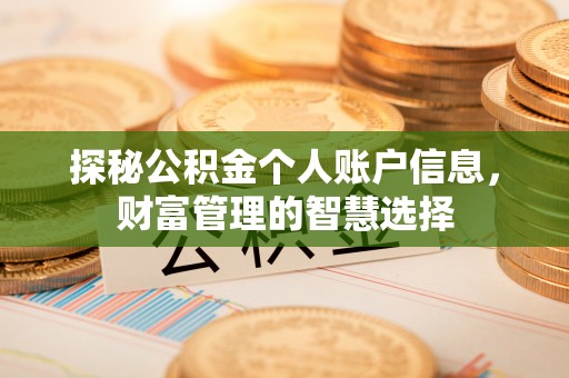 宜兴探秘公积金个人账户信息，财富管理的智慧选择